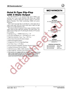 MC74VHC574DTR2G datasheet  